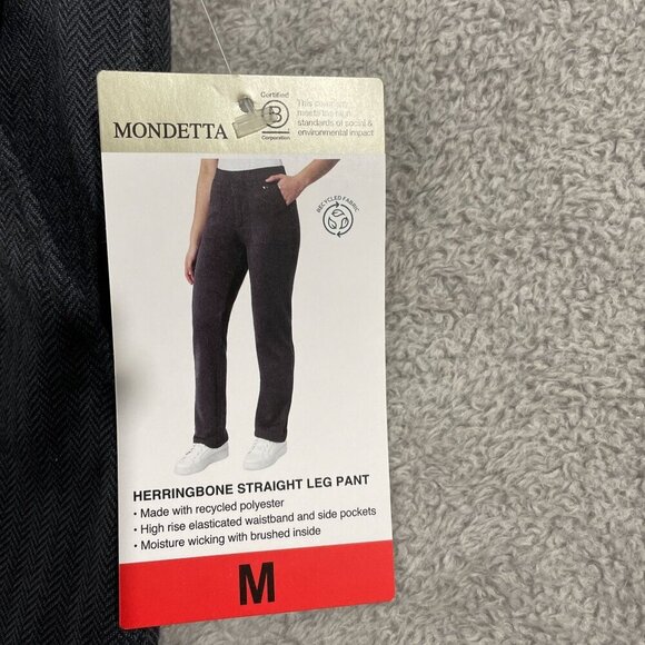 NEW Mondetta Women's M Herringbone Straight Leg Sweatpants - Picture 4 of 8